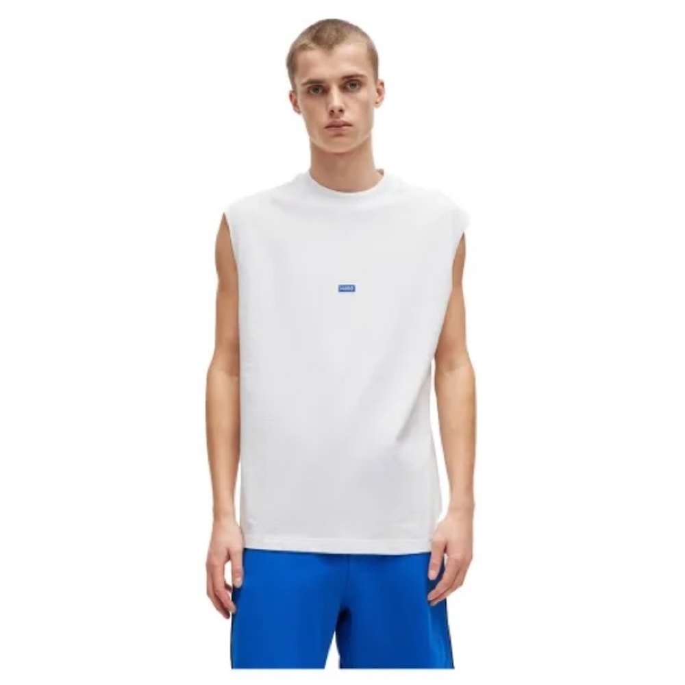 HUGO Navertz 01 BLUE sleeveless T-shirt XL